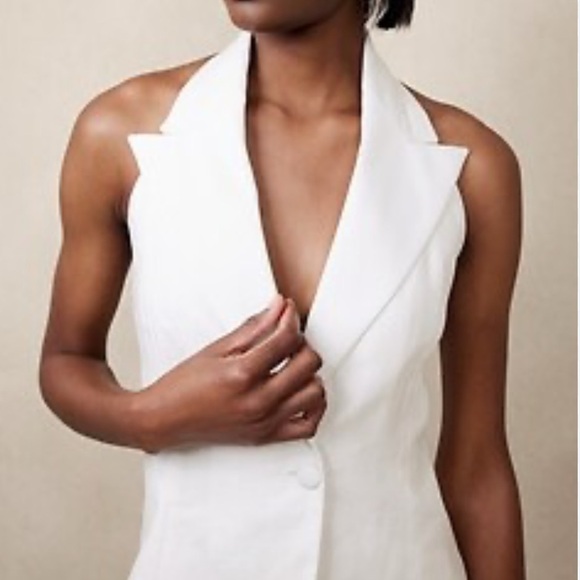 Banana Republic Linen Tuxedo Vest - Picture 8 of 10